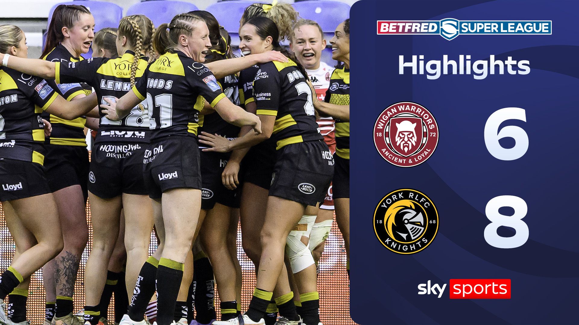 York crowned Women’s Rugby Super League champions after beating Wigan